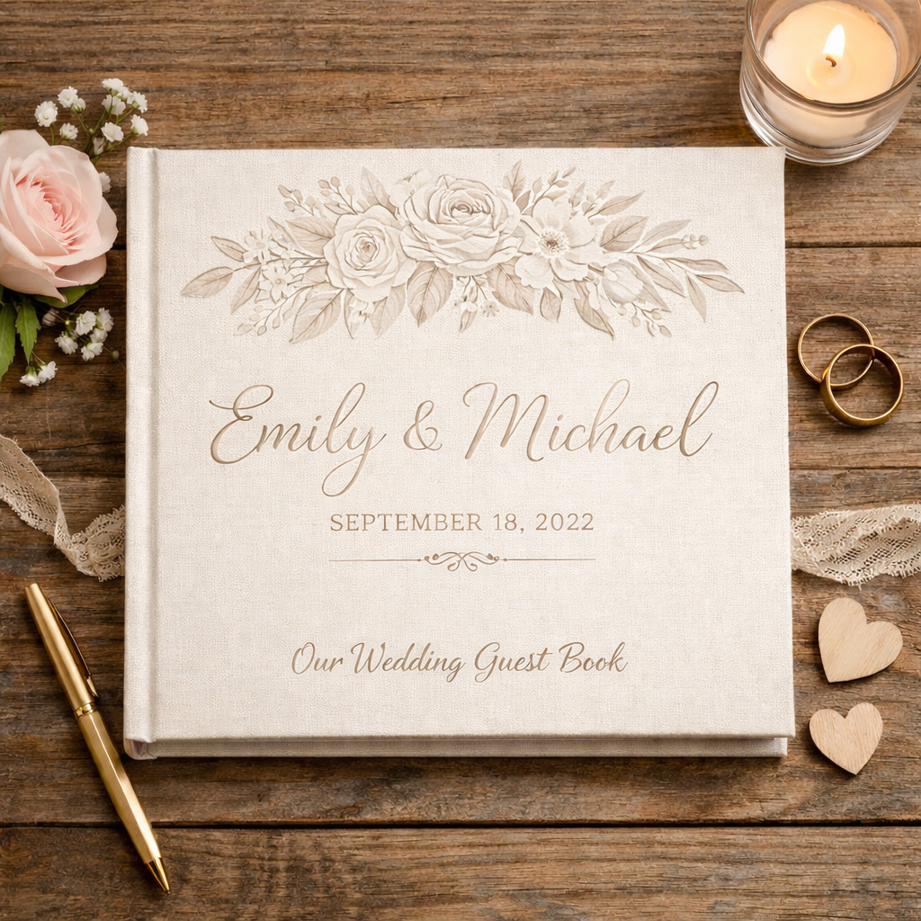 Personalized Wedding Guest Book