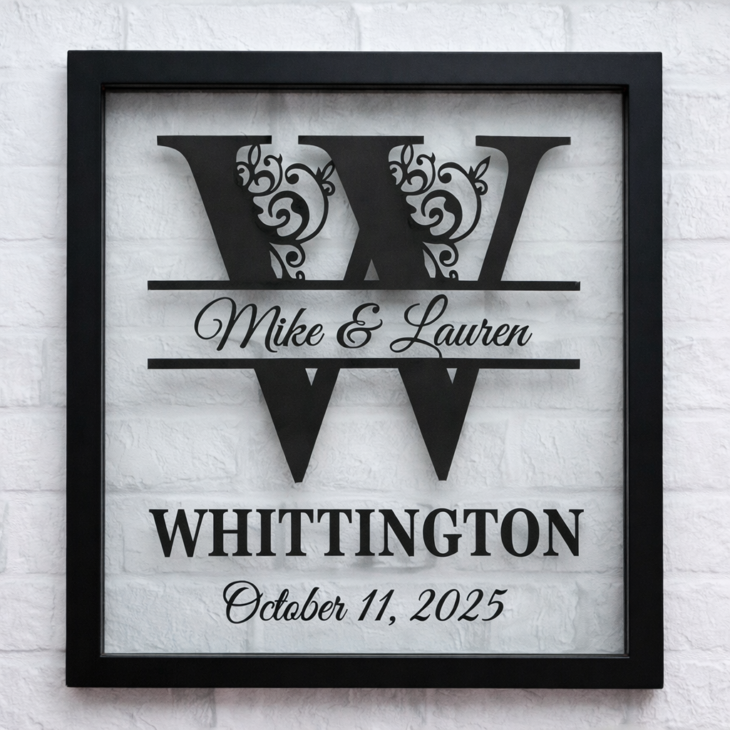 Personalized Glass Floating Frame